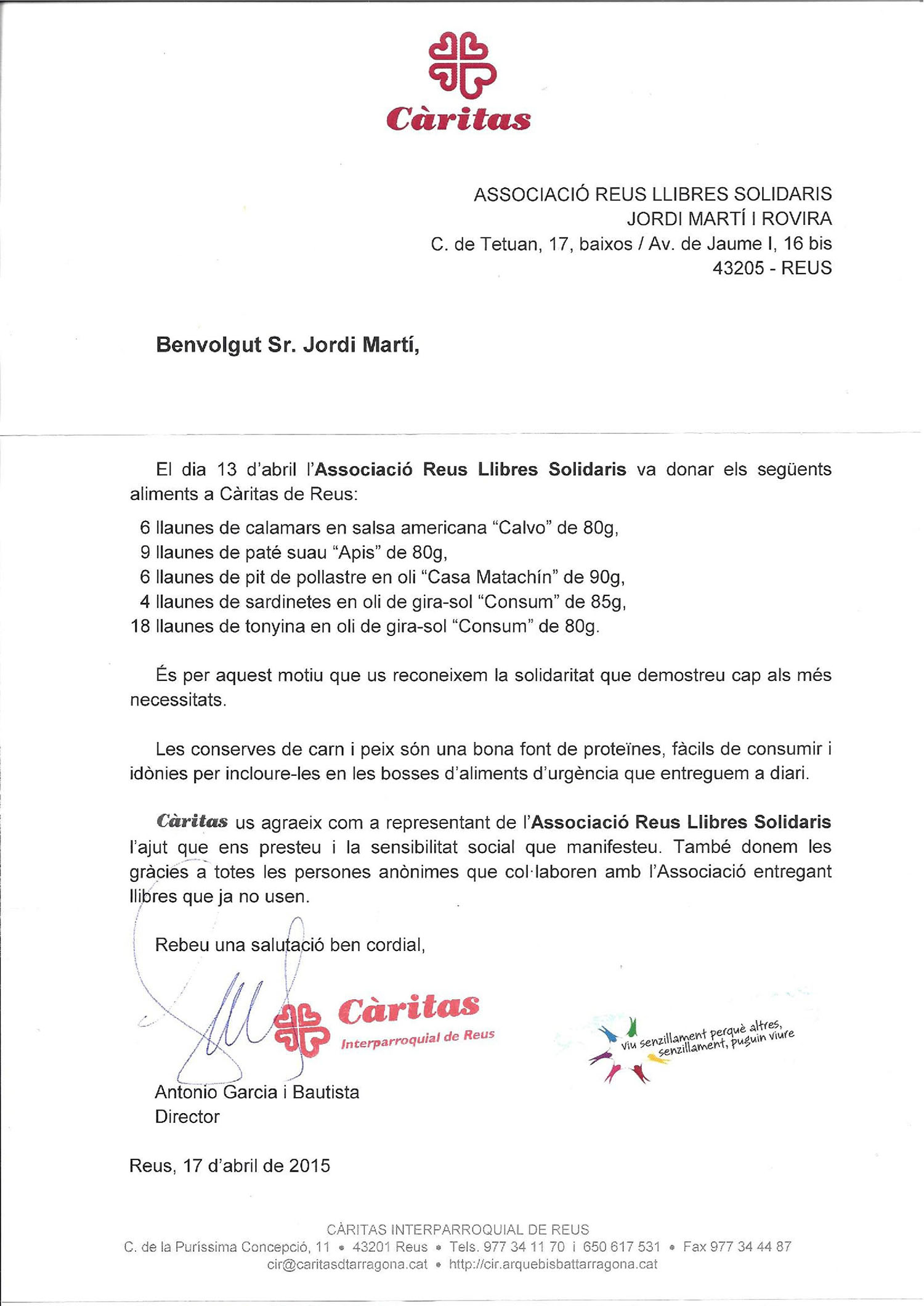 carta-caritas-para-ARLS-del-13-04-2015